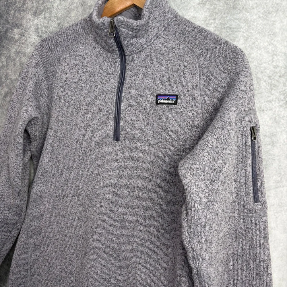 Patagonia Kids‎ Girls Better Sweater Quarter Zip Pullover in Smoky Violet Sz XXL
